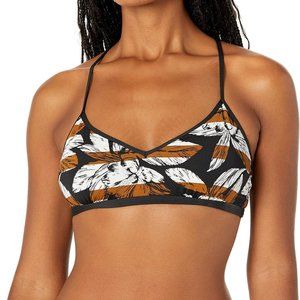 Carve Designs Stinson Swim Top/Flora with St Barth Bottom/Black both  Large